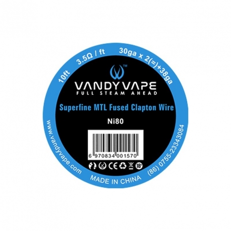 Superfine MTL Wire Vandy Vape Ni80
