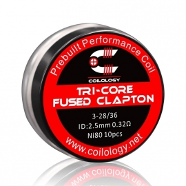 Pack 10 Tri-Core Fused Clapton Coilology