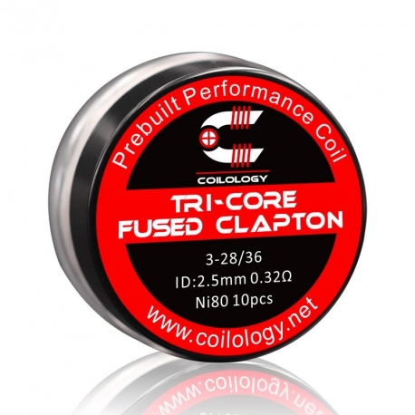 Pack 10 Tri-Core Fused Clapton Coilology